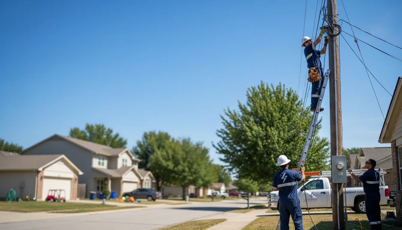Residential electrician providing installation services in Blue Bell, PA